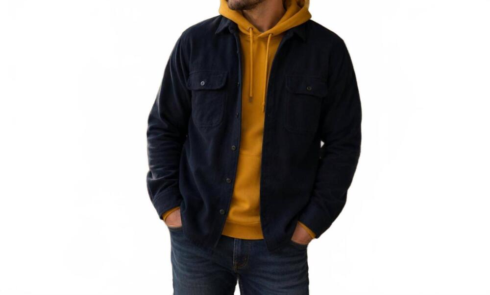 NEW FILSON vintage flannel work shirt in dark navy salute